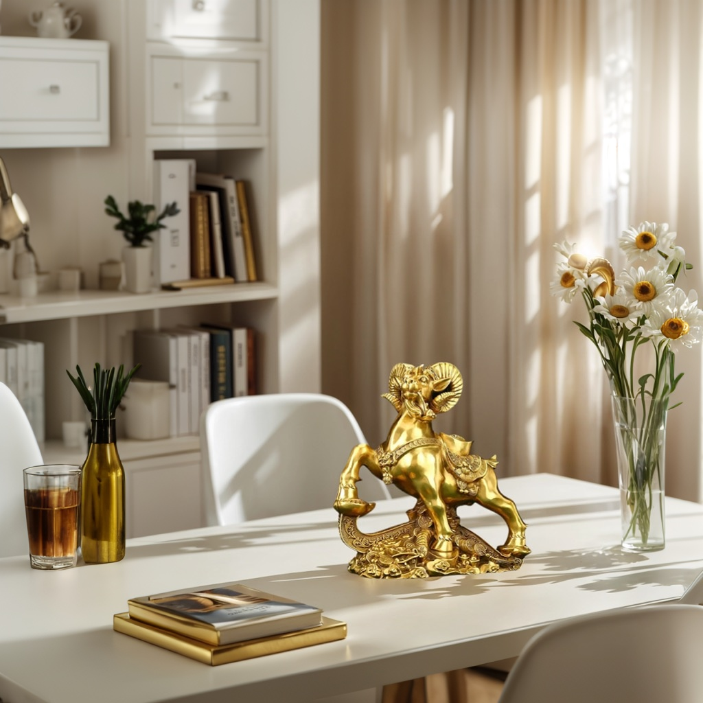 Bronze Sheep (Premium) - 2kg Solid Copper Symbol of Prosperity & Harmony