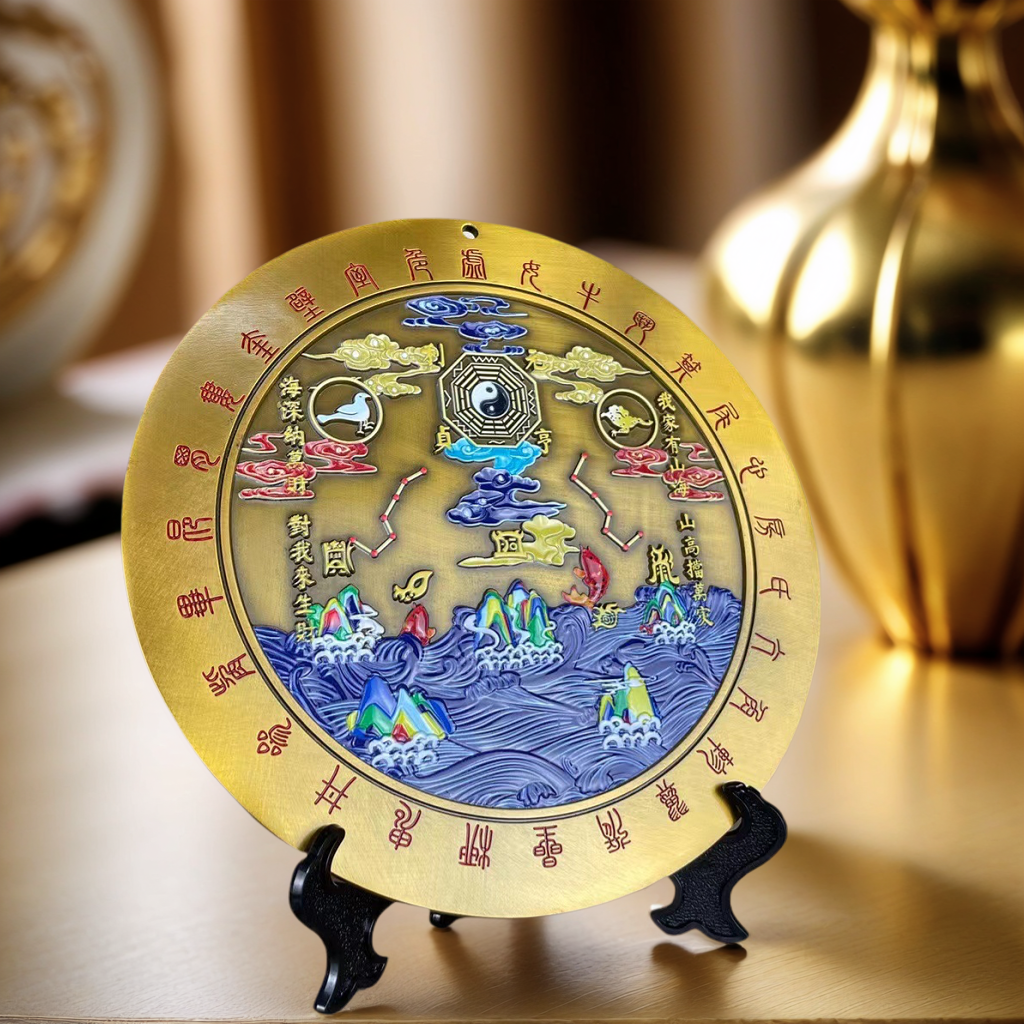 Bronze decorative piece: Mountain and Sea Town