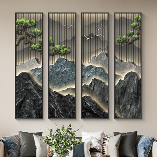 Mountain Waterfall Feng Shui Painting for Career Promotion and Fame
Xuan Kong Energy Art for Leadership and Authority