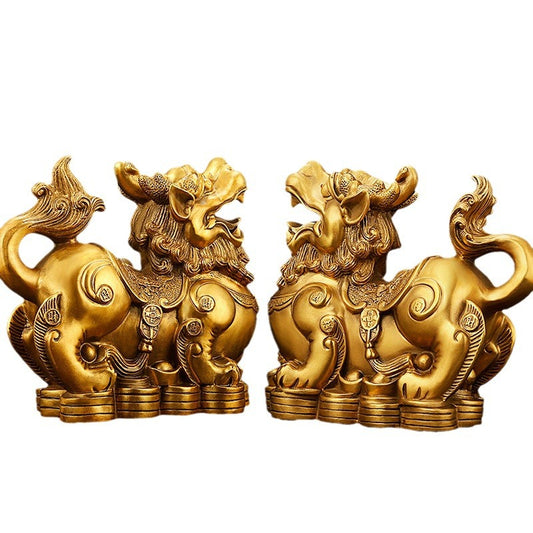 Gold Pi Xiu Statues for Wealth Attraction and Protection
Chinese Mythical Wealth Guardians for Home and Business Feng Shui