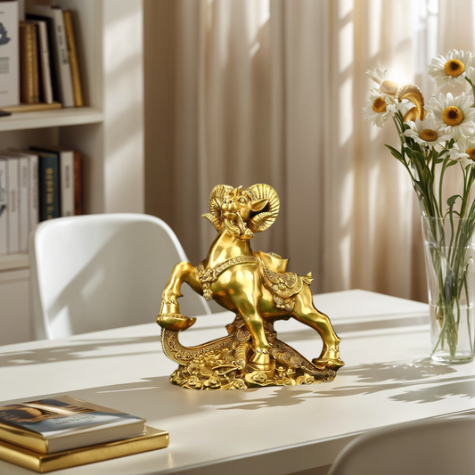 Bronze Sheep (Premium) - 2kg Solid Copper Symbol of Prosperity &amp; Harmony
