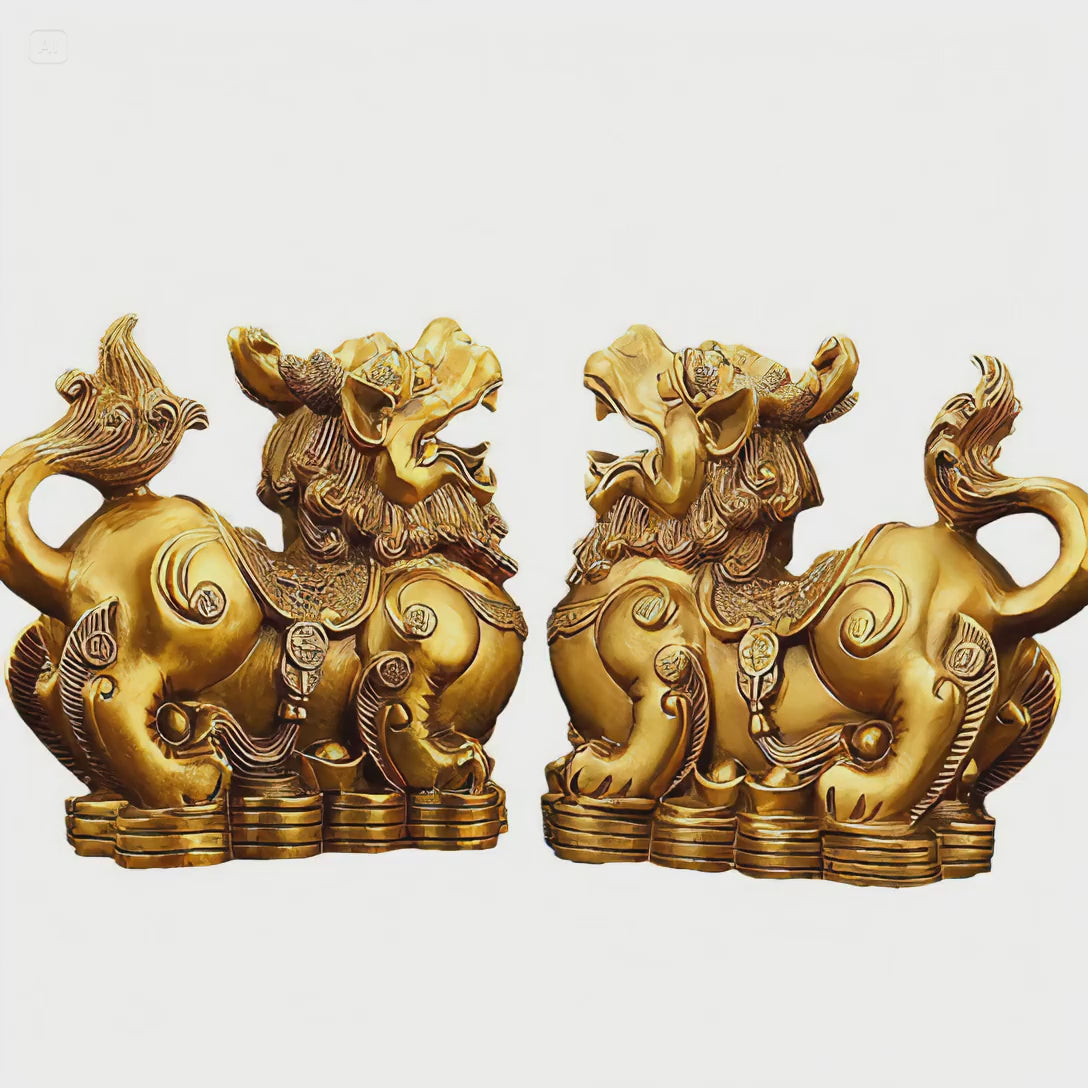 Primary: “Pi Xiu Wealth Guardians,” “Feng Shui Gold Wealth Statues,” “Chinese Prosperity Decor”
Secondary: “Attract Money Pi Xiu Pair,” “Financial Protection Mythical Creatures,” “Luxury Feng Shui Gift”
Long-Tail: “How to use Pi Xiu for wealth,” “Best Feng Shui items for business growth”