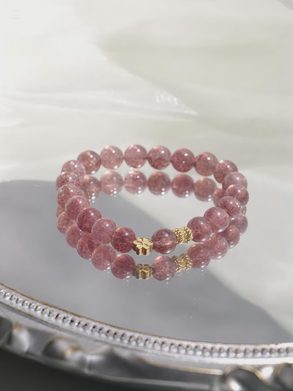 Primary: “Strawberry Quartz Peach Blossom Bracelet,” “Love Attraction Jewelry,” “Streamer Fan Growth Bracelet”
Secondary: “Peach Blossom Luck Jewelry,” “Social Charm Crystal Bracelet,” “Influencer Audience Magnet”
Long-Tail: “How to attract followers with crystals,” “Best bracelet for finding love”