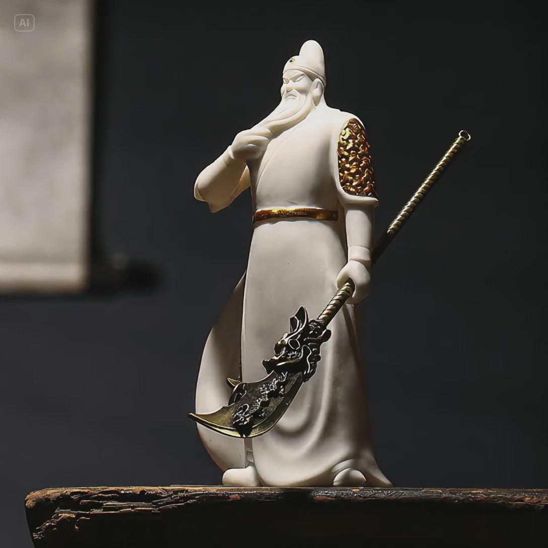 Gold Guan Gong Statue for Wealth and Business Success
Feng Shui Office Decor with Chinese God of Wealth